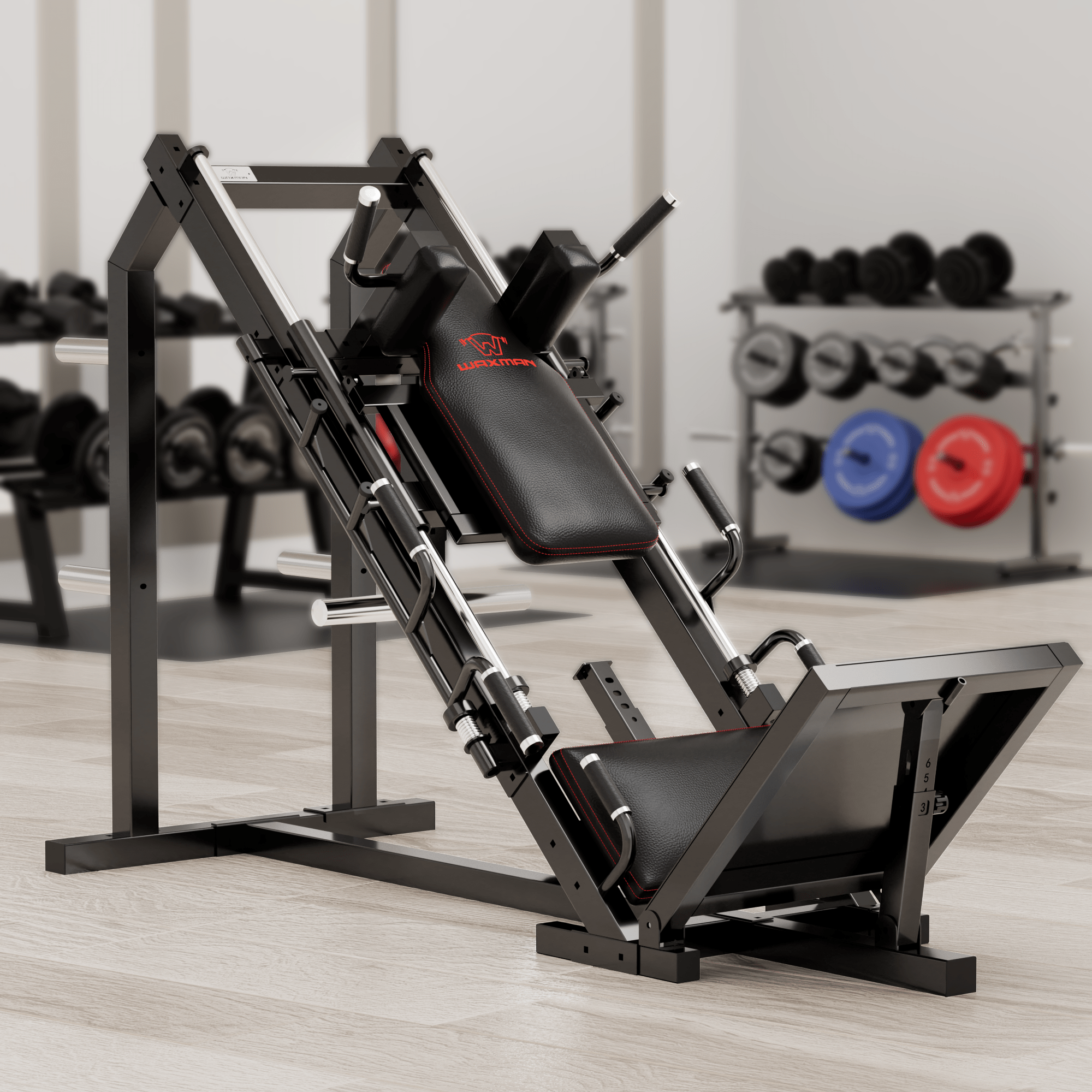 Official product image of the Waxman Leg Press Hack Squat Machine